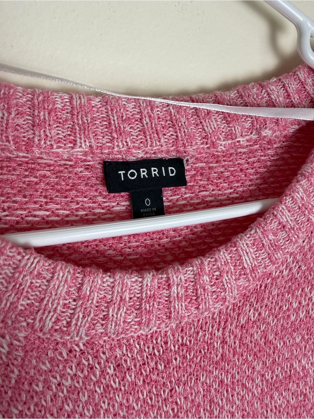 torrid Pink Mélange Scoopneck Knit Sweater